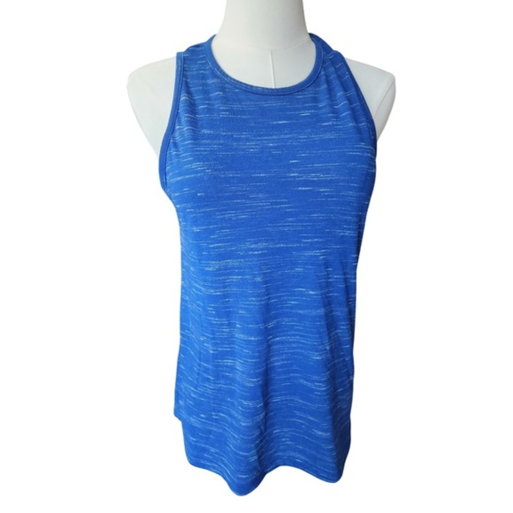 Nike Dri-FIT Womens Racerback Tank Top Blue Space Dye Sleeveless Shirt Small